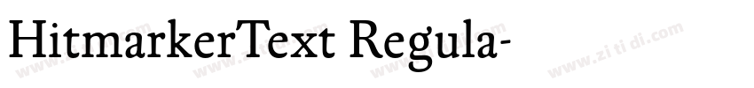 HitmarkerText Regula字体转换
